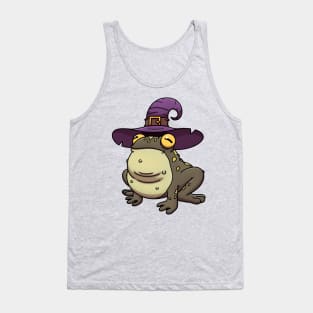 Toad/Frog Wearing Witch Hat Tank Top